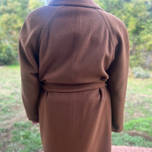 Regency Pure Cashmere Coat with  large shoulder pads - Picture 2 of 13